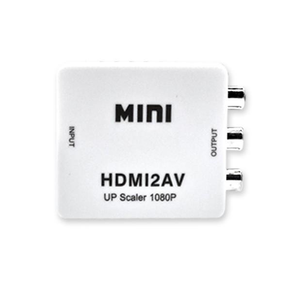 (HD-V02) HDMI to AV 변환 컨버터 HDMI 커넥터를 아날로그 티비 모니터에 사용