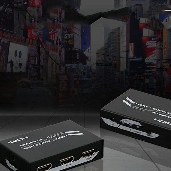 HDMI 2.0 2대1 선택기 영상선택기 4K 60HZ 리모콘